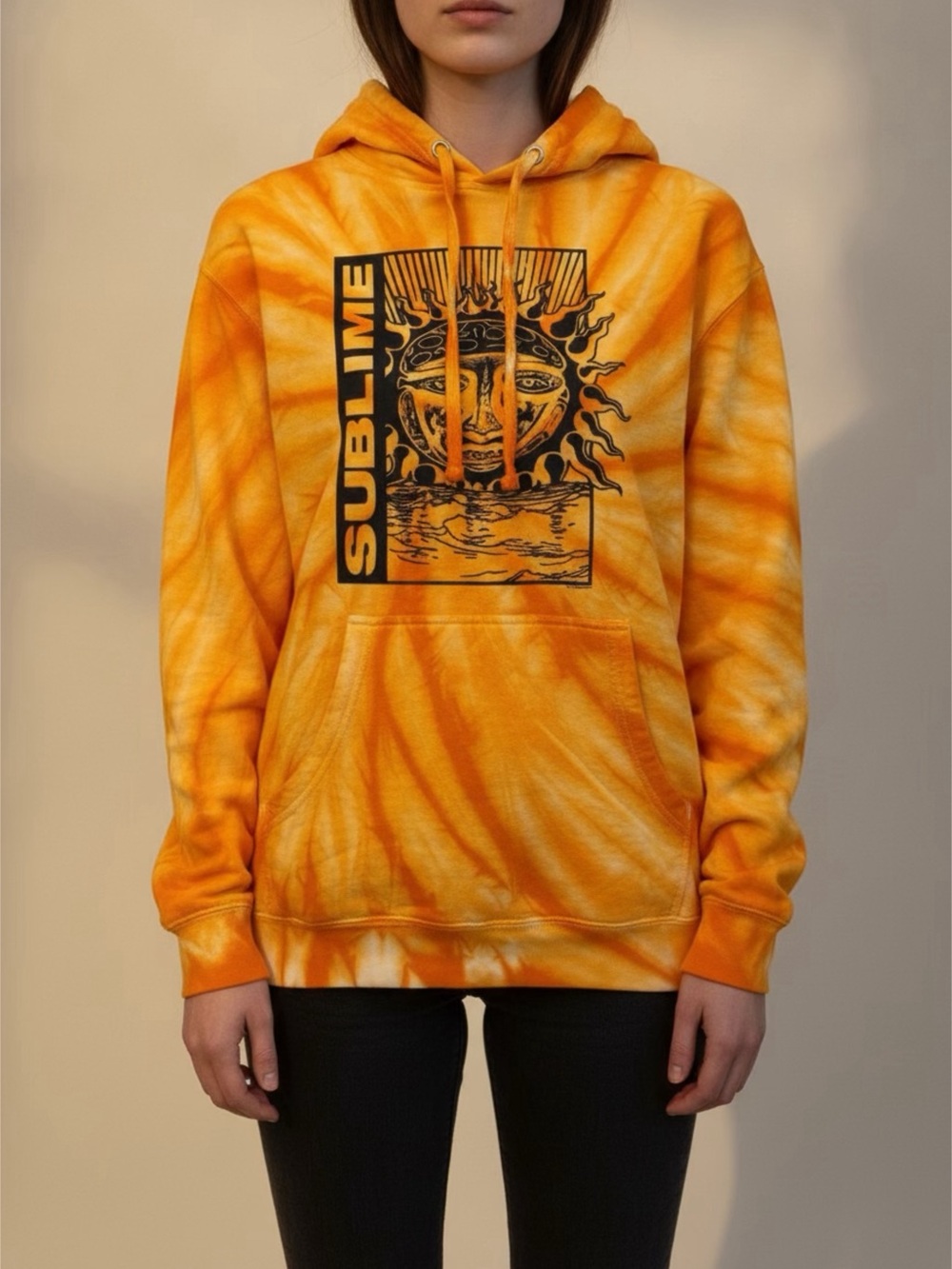 Sublime Independent Tie-Dye Hooded sweatshirt Women's Sz M